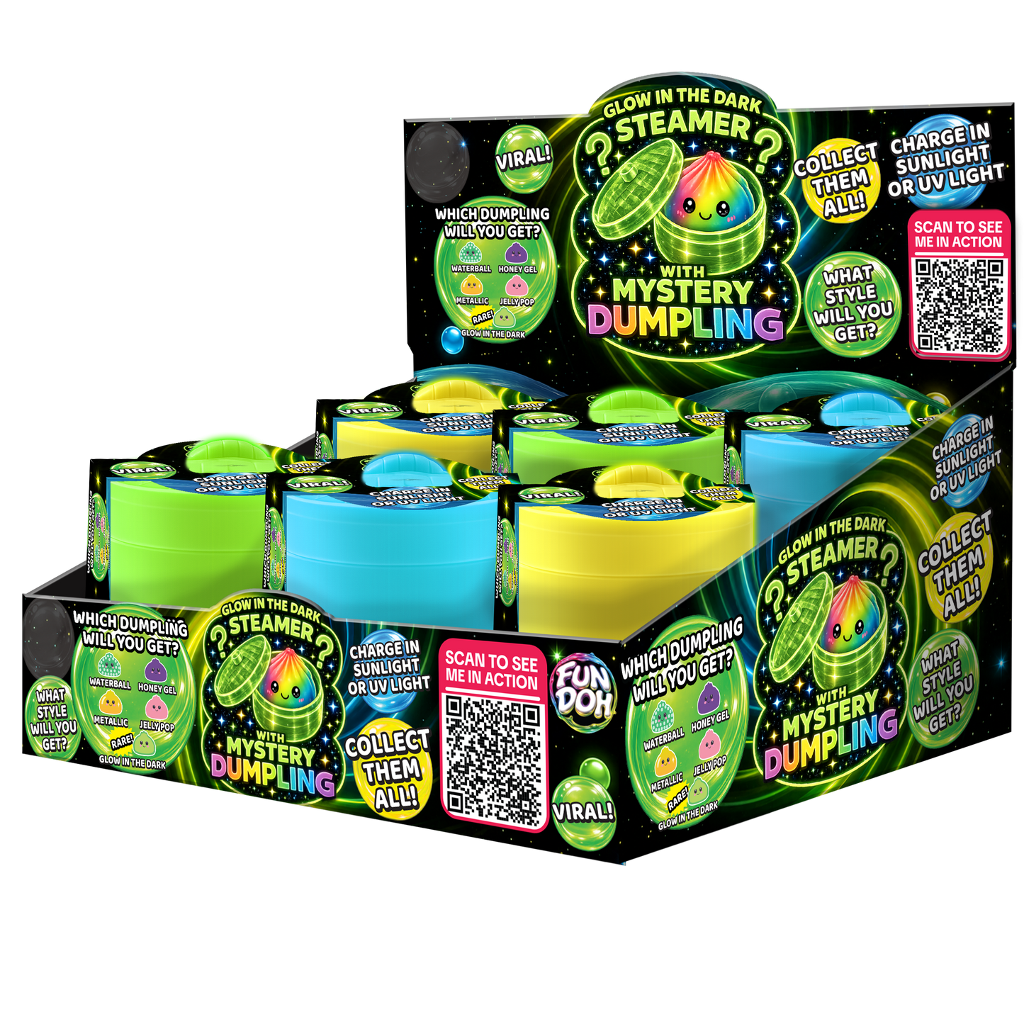 Fun Doh Glow-in-the-Dark Mystery Dumpling Squishy