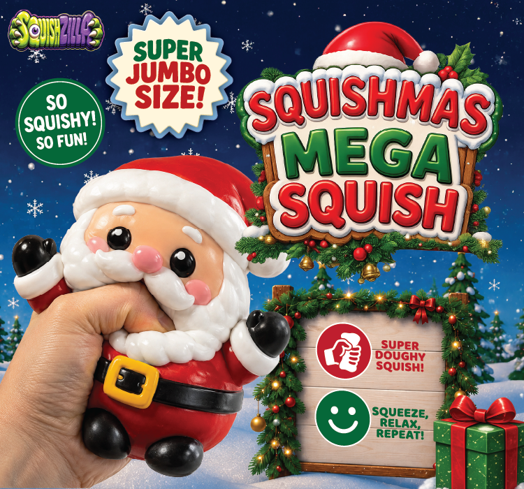 (Preorder) Fun Doh JUMBO Christmas Squishy Toy (Available in November)