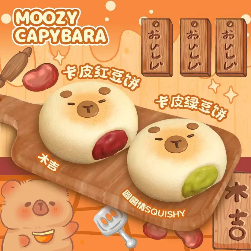 Moozy Capybara Bean Paste Bun Squishy
