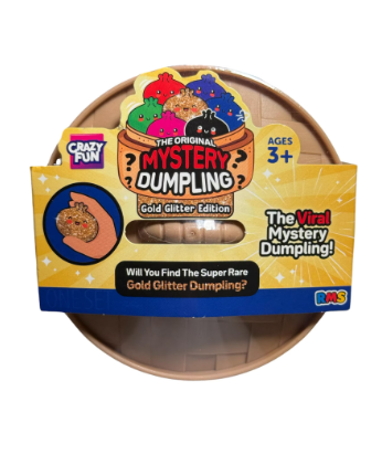 RMS Crazy Fun Mystery Squishy Dumpling Gold Glitter Edition