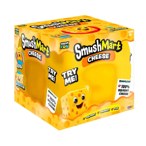 (Pre-Order) RMS SmushMart™ Giant Cheese Block Squishy by Crazy Fun™ (Available in November)
