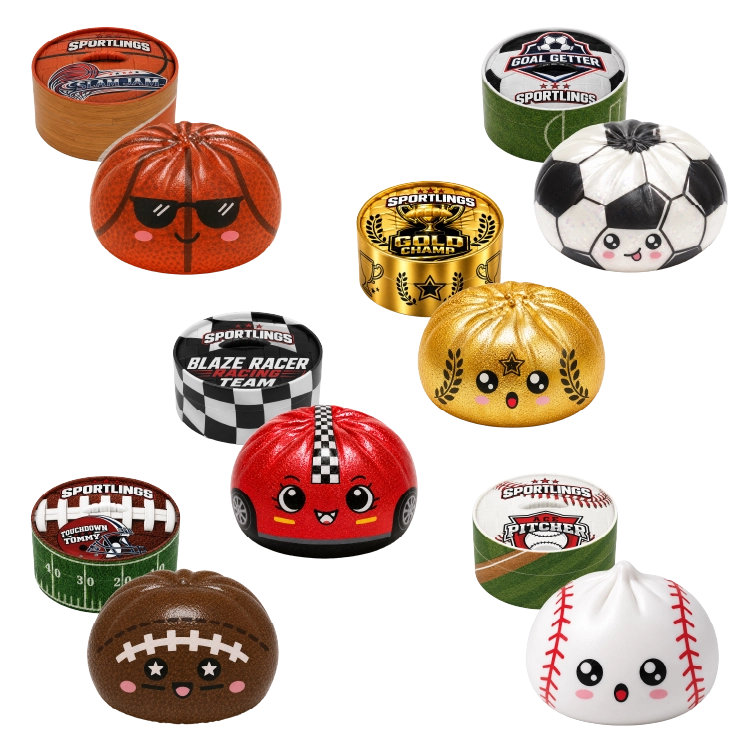 (Pre-Order) Fun Doh Sports Dumpling Squishy Fidget Toy (Available in September)