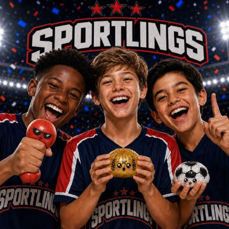 (Pre-Order) Fun Doh Sports Dumpling Squishy Fidget Toy (Available in September)